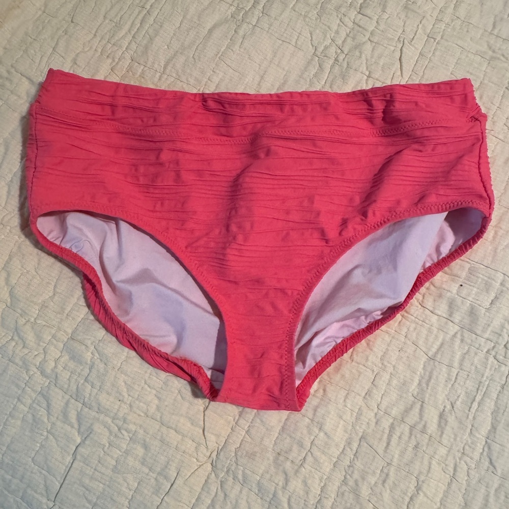 Lands' End Coral Bikini Bottoms